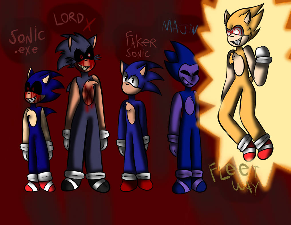 Lord X and Majin sonic  Creepypasta funny, Sonic art, Sonic