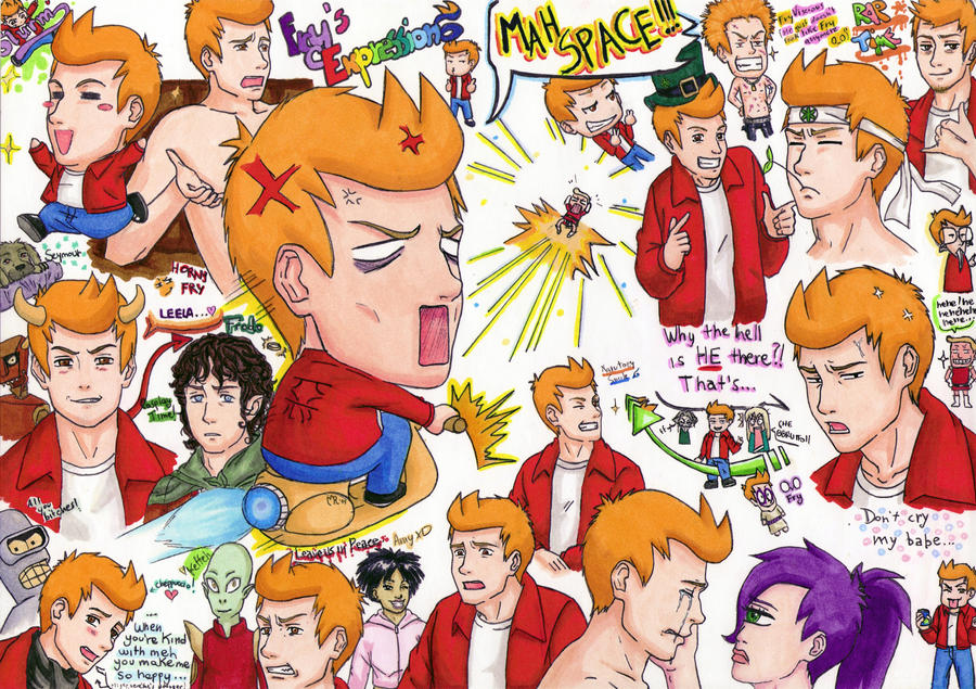 Deviantart Fry Fry's Expressions by MR-Artz on DeviantArt