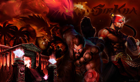 Lee and Udyr Temple Wallpaper