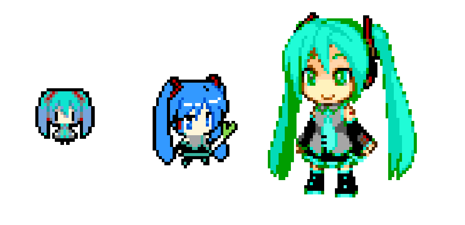Miku 8 Bit By Richter13 On Deviantart