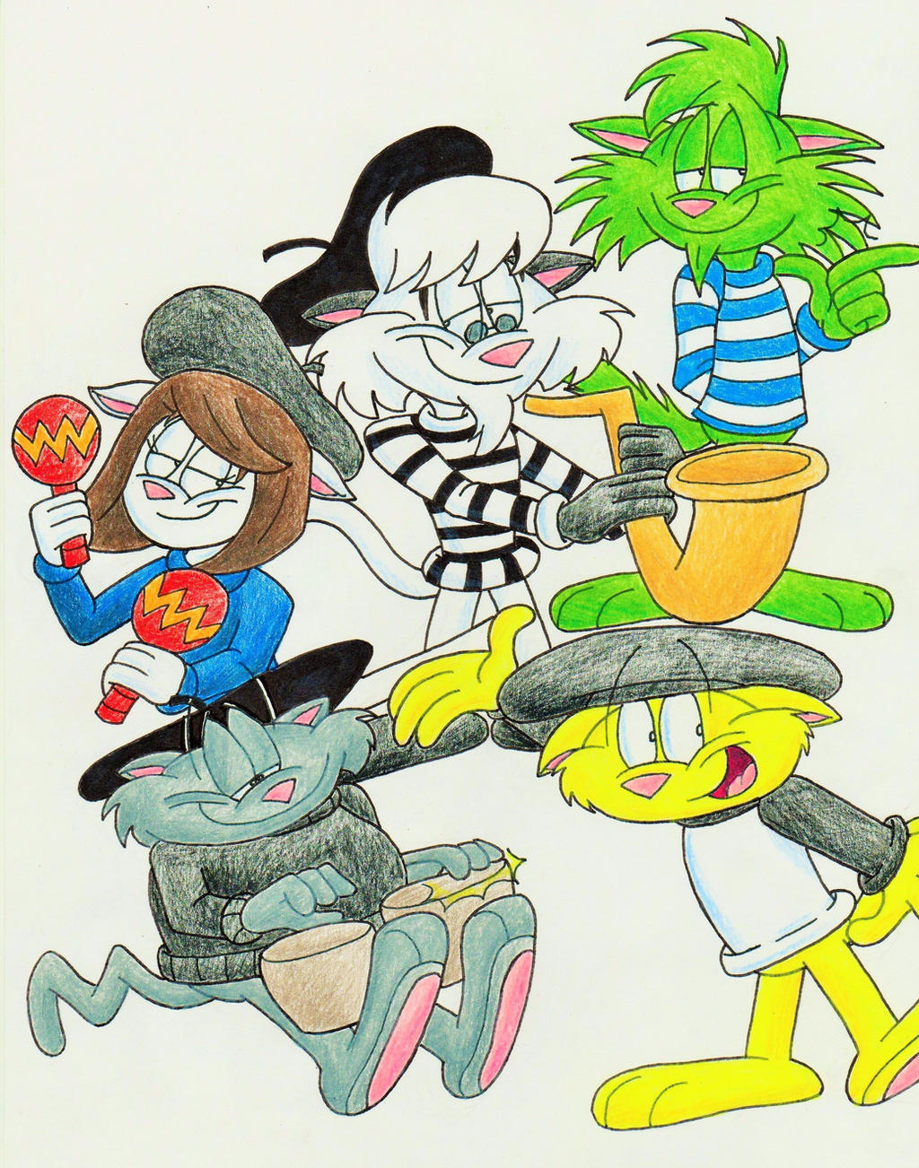 Bosco And His Beatnik Buds by IrishBeckyCartoons on DeviantArt