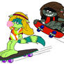 Skateboarding 80s Bros