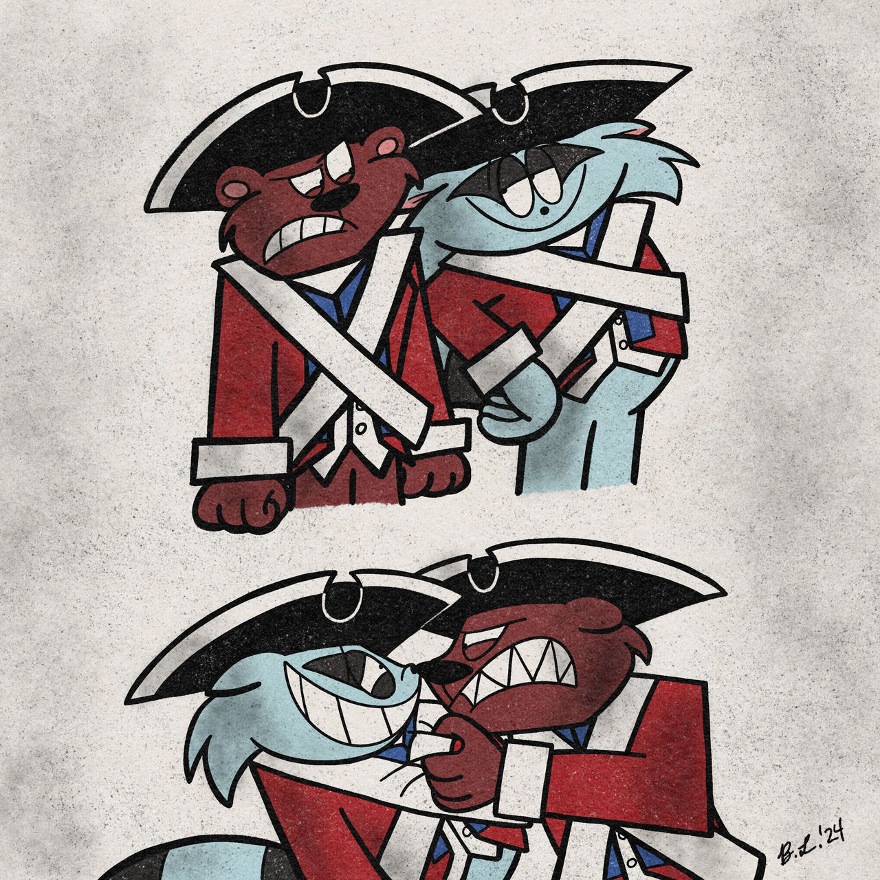 McBride And Richards-Long Time Rivals by IrishBeckyCartoons on DeviantArt