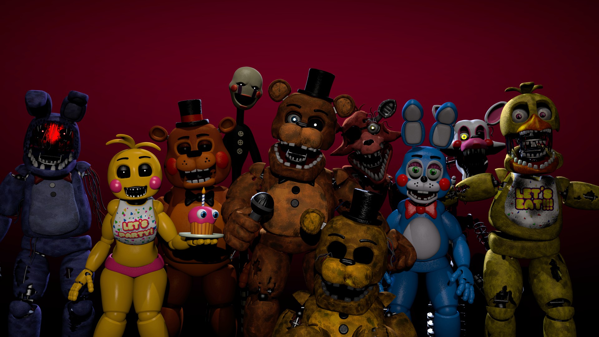 Fnaf 2 characters JEAP - Illustrations ART street