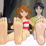 Asuka And Misato relaxing