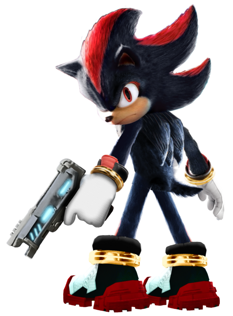 Shadow with a Gun Render (Sonic Movie 3) by DSTSFOfficial on DeviantArt