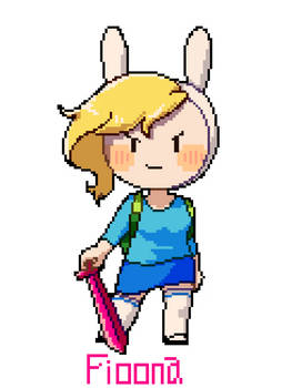 Adventure time Fionna dot chibi