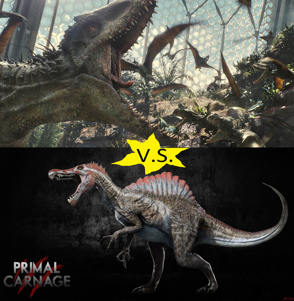 Indominus Rex VS Spinosaurus By Axsantiago On DeviantArt indominus-rex-vs-spinosaurus-by-axsantiago-on-deviantart