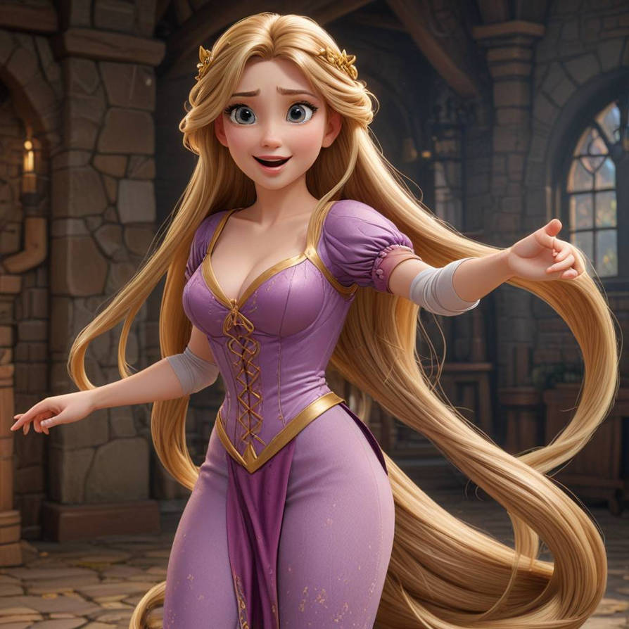 Rapunzel R43 Rapunzel traditional by jojo68 on DeviantArt