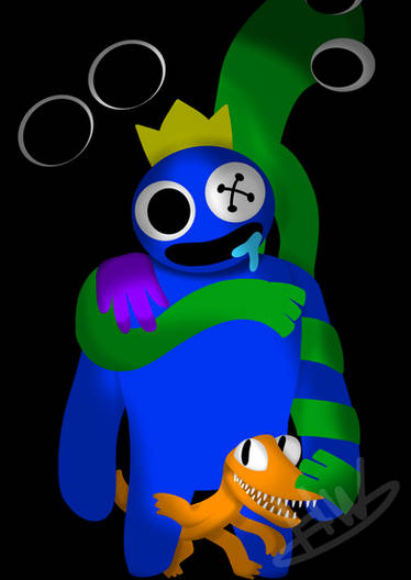 Drew Blue from Roblox rainbow friends because why not : r/GoCommitDie
