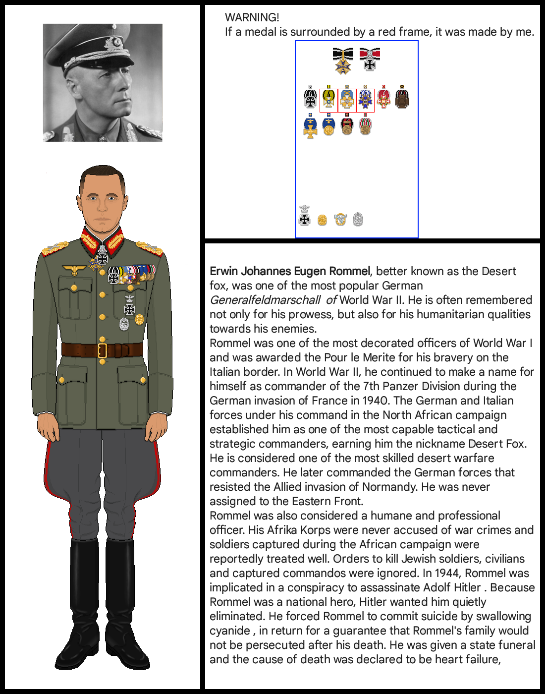 Unit Labels For Rommel Generalfieldmarschall Erwin Rommel full Medal by al-mackh on DeviantArt