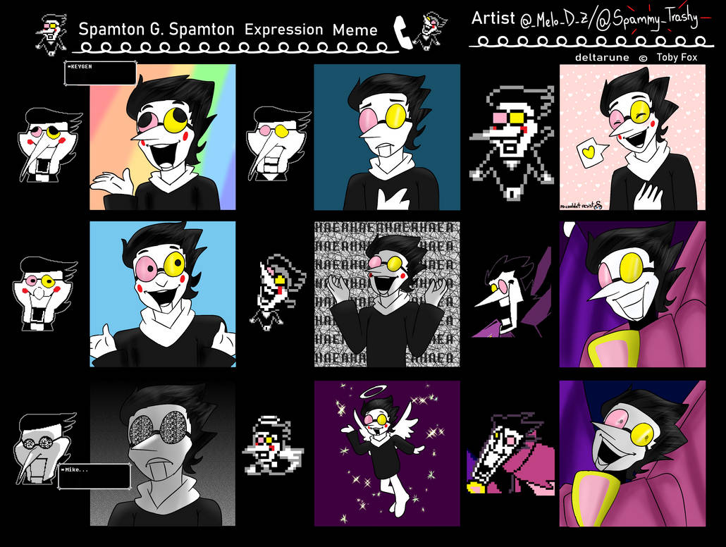 Spamton Expression meme by MeloD-z on DeviantArt