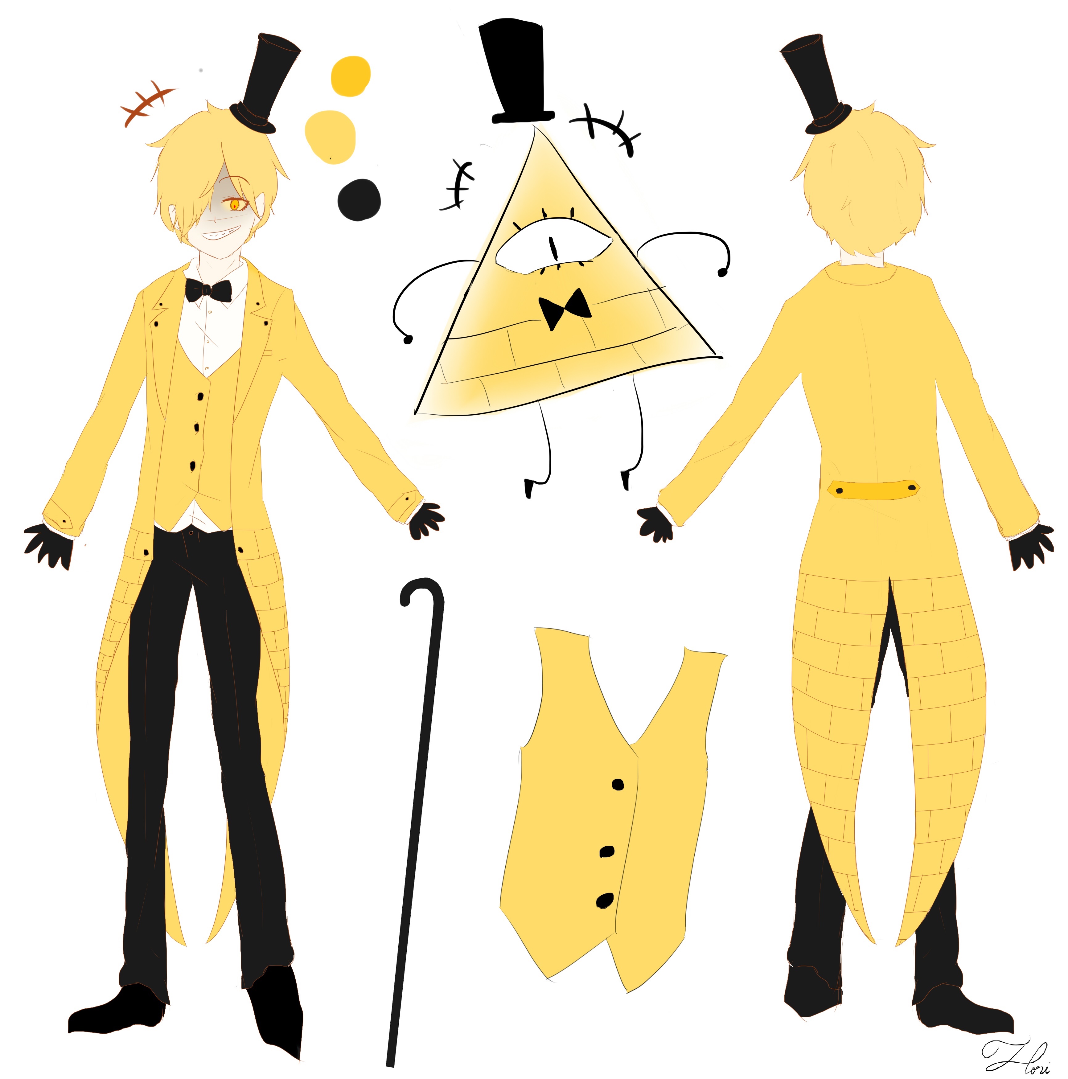 Human Bill Cipher By HoriKn On DeviantArt human-bill-cipher-by-horikn-on-deviantart