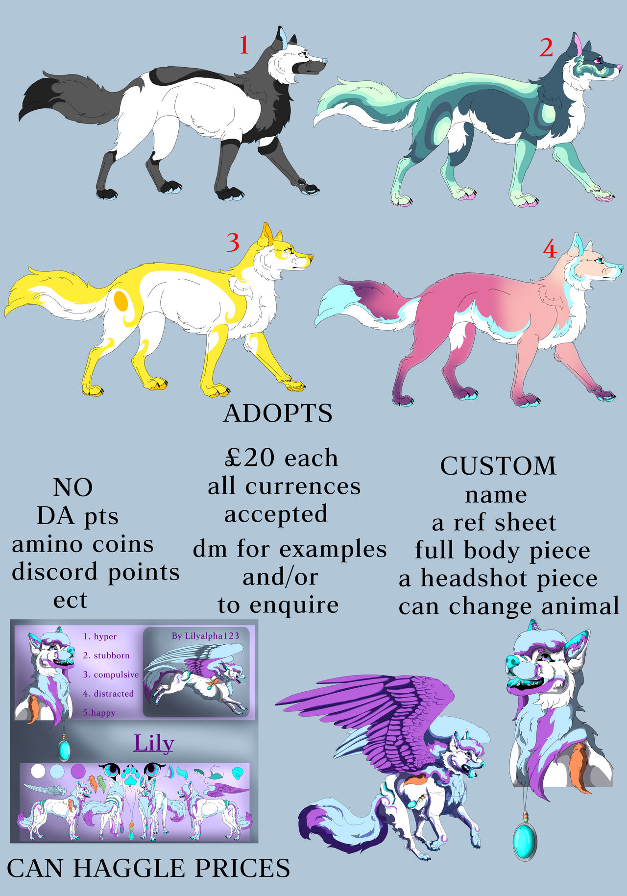 Canine adopts 1 by Electrik-Blue-Adopts on DeviantArt