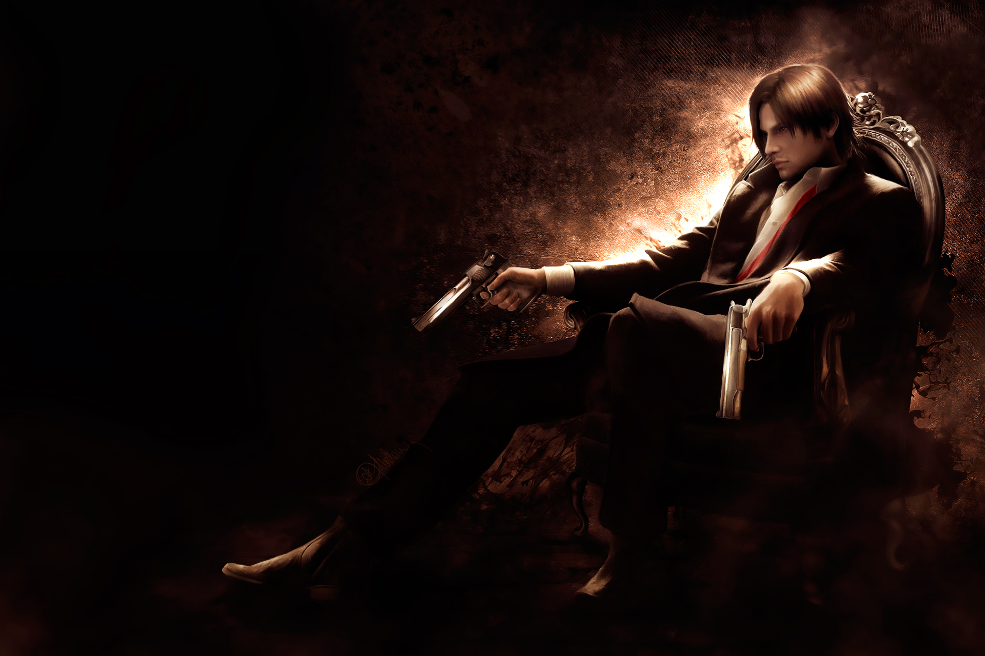 Leon Kennedy. Dark