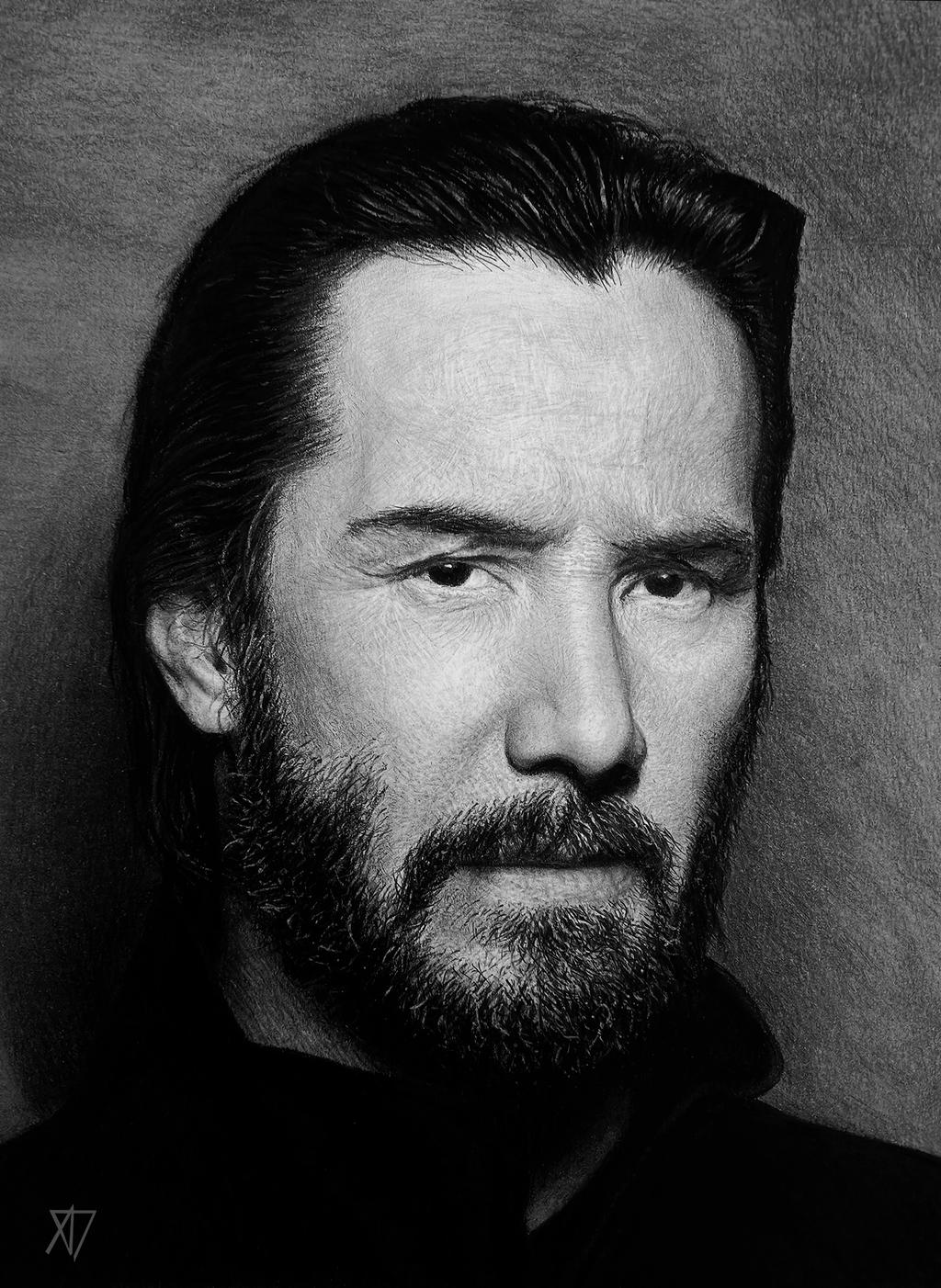 Keanu Reeves - Pencils, Lots of Pencils on Paper by SevenPencilStrokes ...
