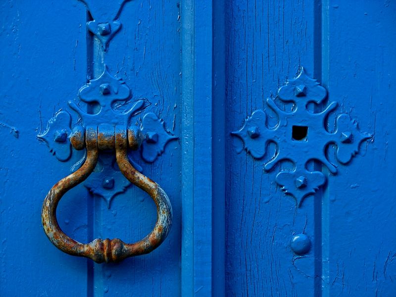 Blue door