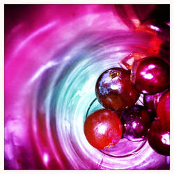 Grapes in glass