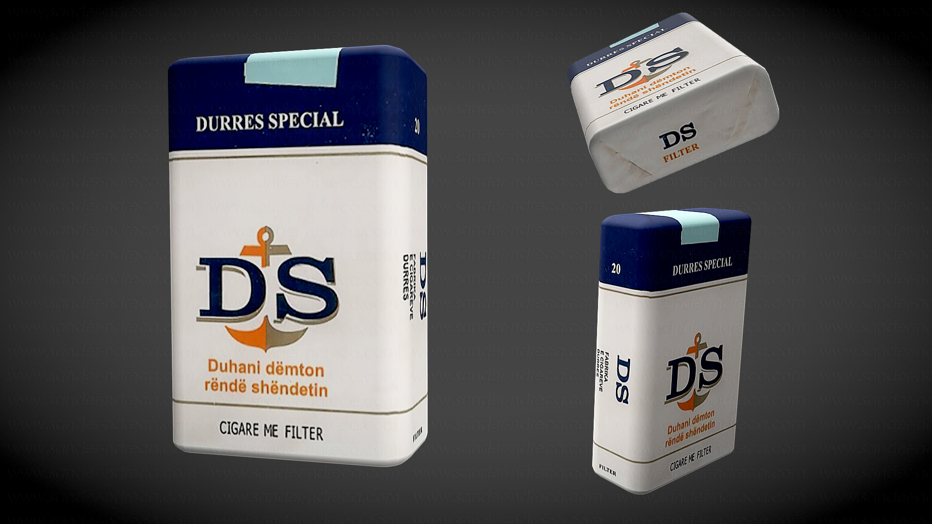 Cigare me filter DS Durres Special 3d model