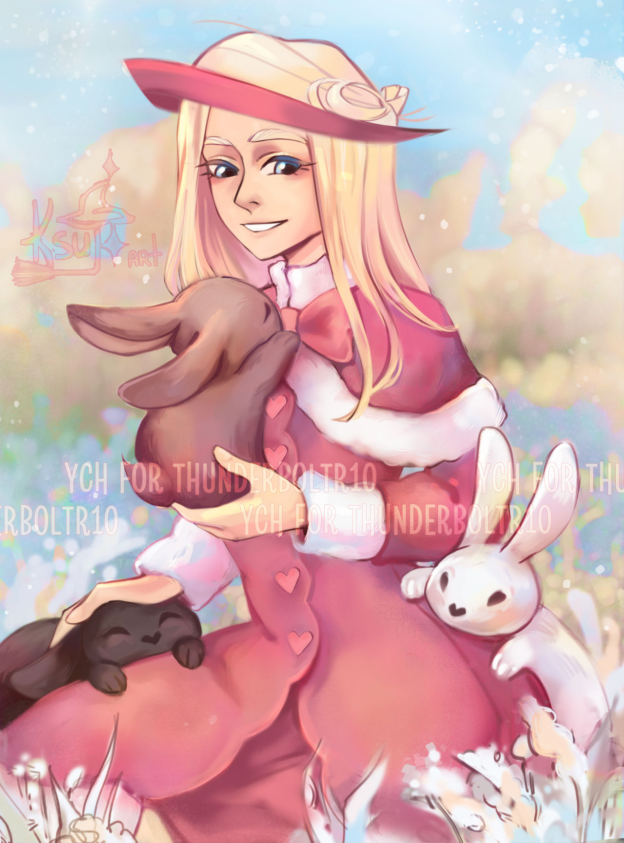 Snow rabbits by artMarkiza on DeviantArt