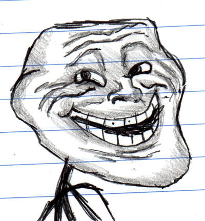 Trollface First Design Trollface by CosbyDaf on DeviantArt