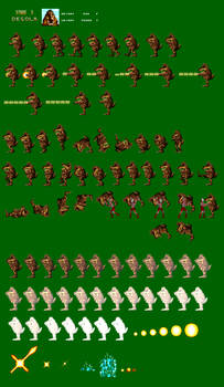 SNES Ultraman: Degola Spritesheet