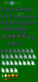 SNES Ultraman: Kodalar Spritesheet