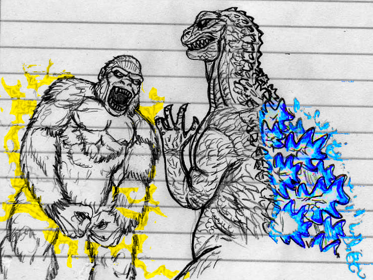 King Kong vs Godzilla sketch