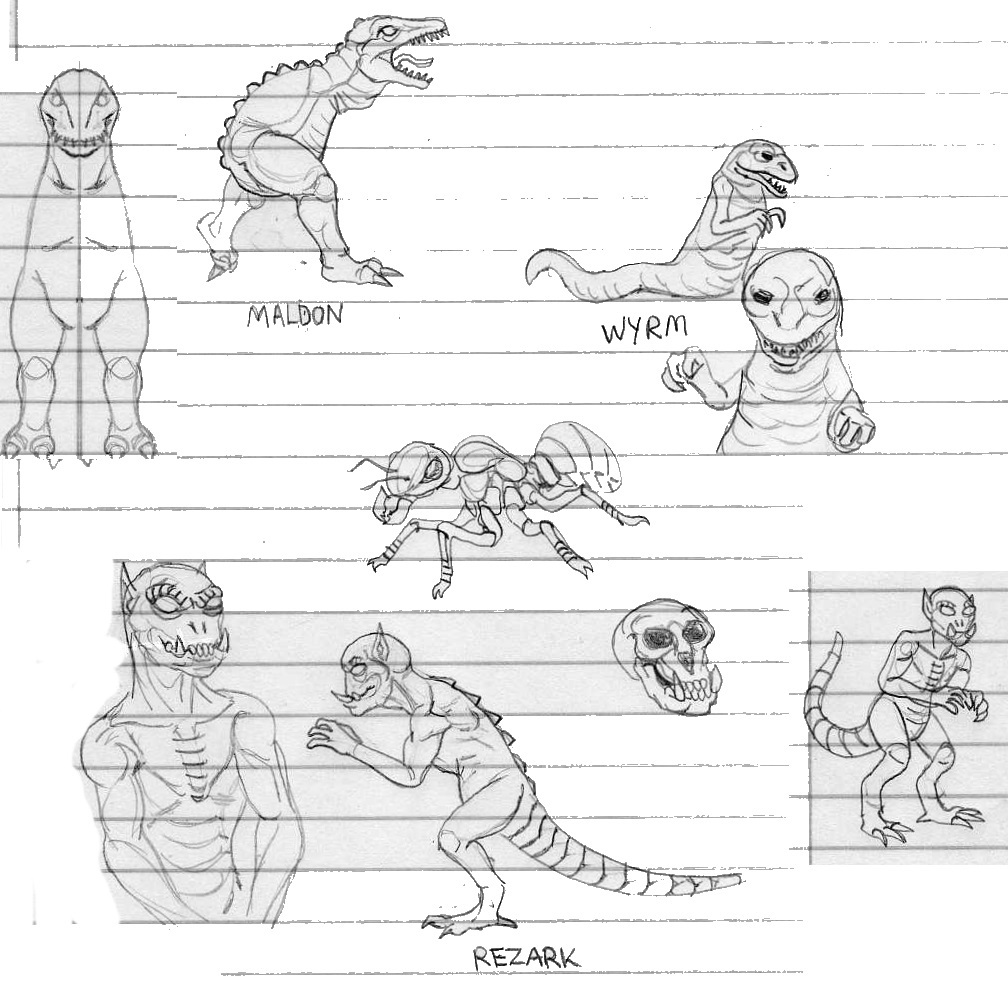 Game monster sketches #2