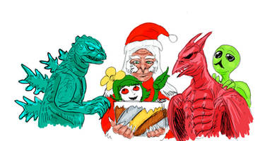 Godzilla Replay Happy Holidays