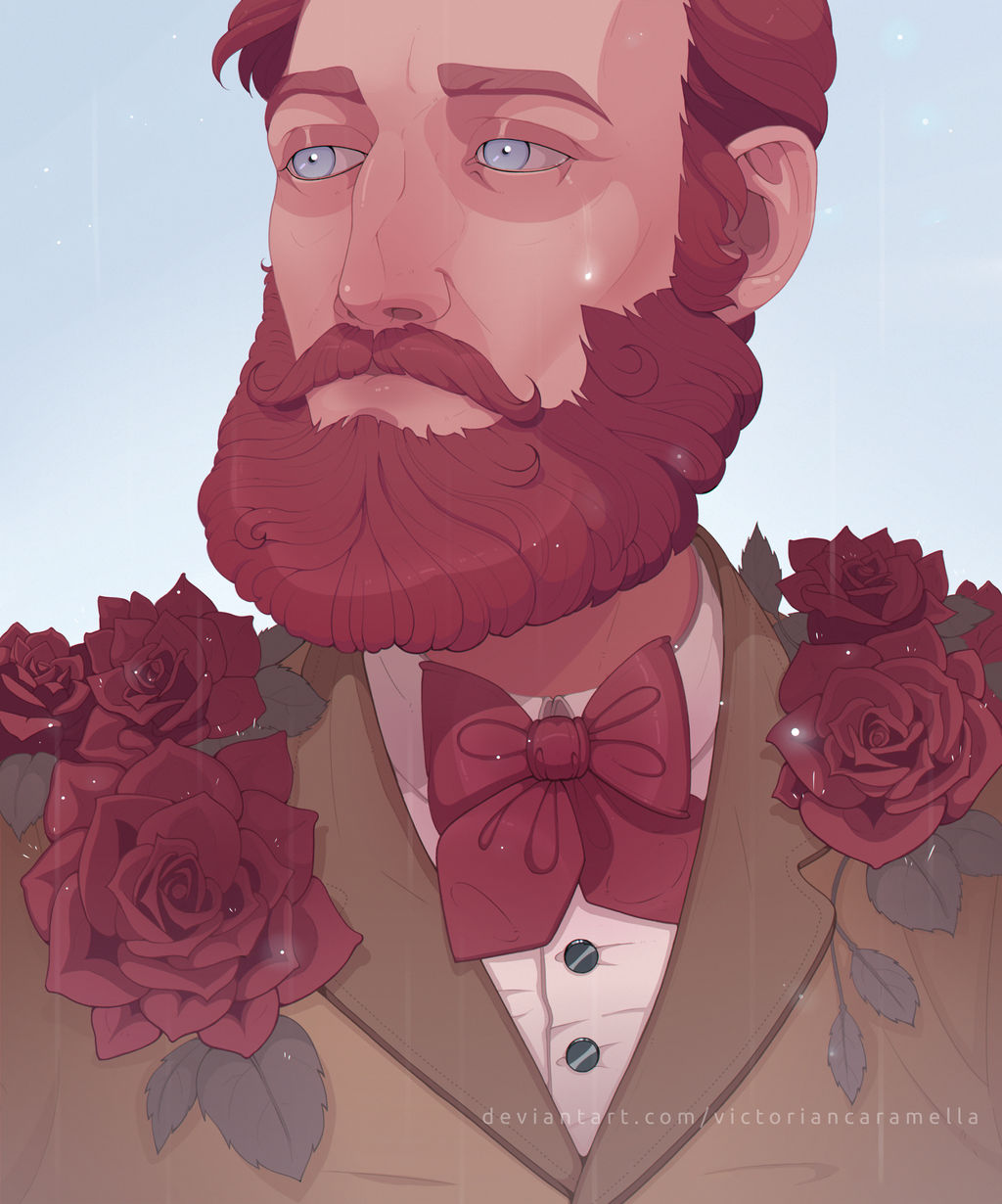 Handyman With Roses Man with roses by VictorianCaramella on DeviantArt