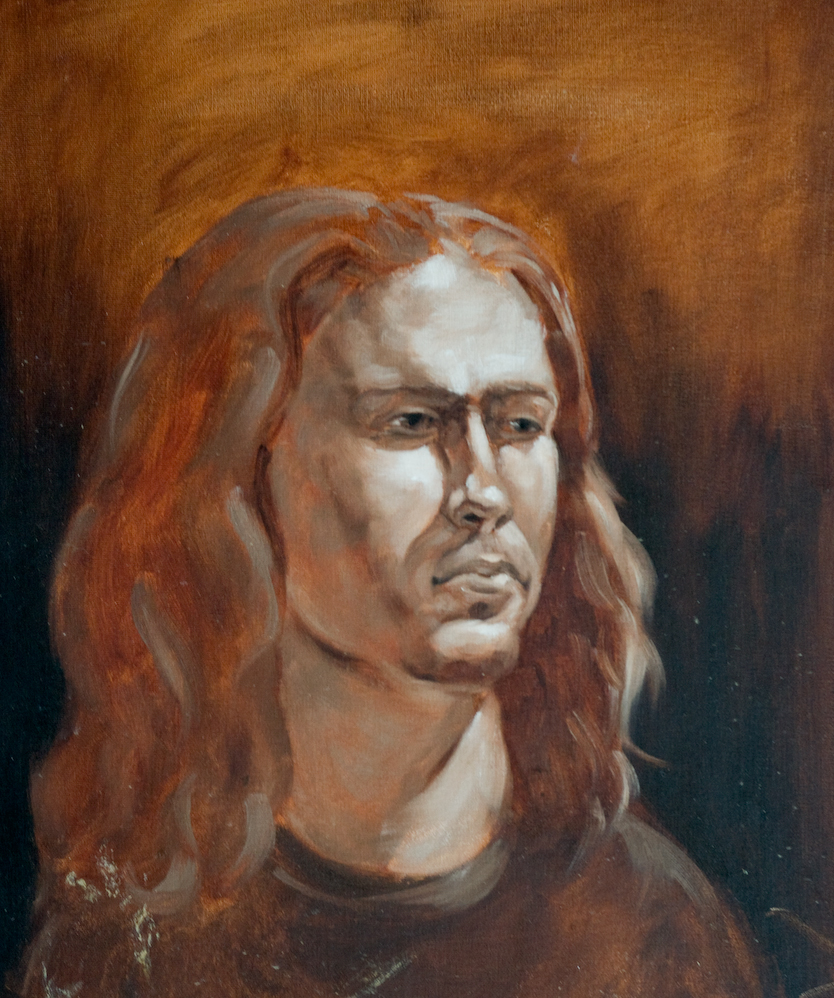 mono painting portrait by Darkdesyre