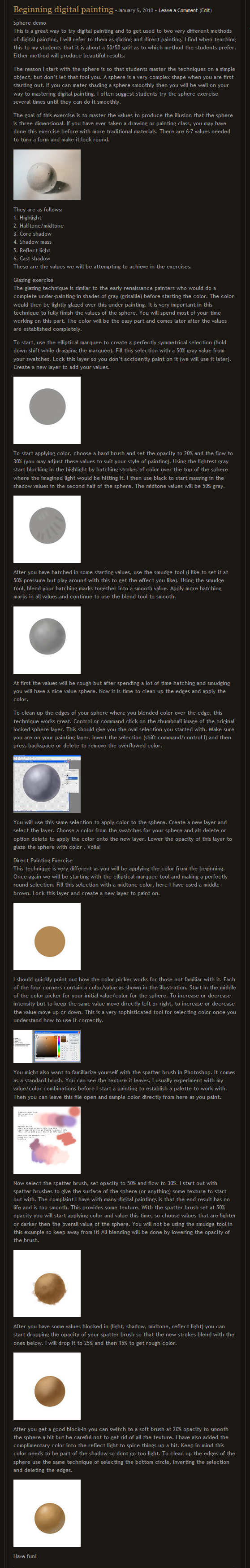 digital painting beg tutorial by Darkdesyre