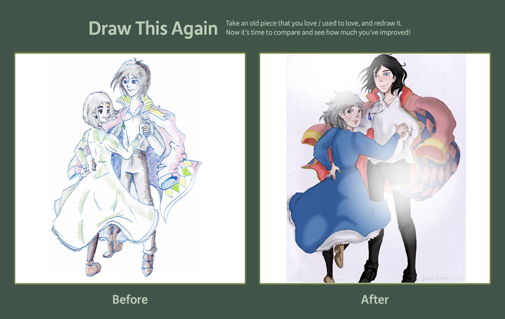 Draw it again Howl and Sophie