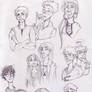 Harry Potter sketchdump 1- Weasleys +more