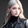 White hair girl