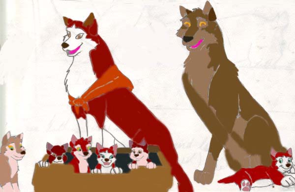 Balto family pic colored