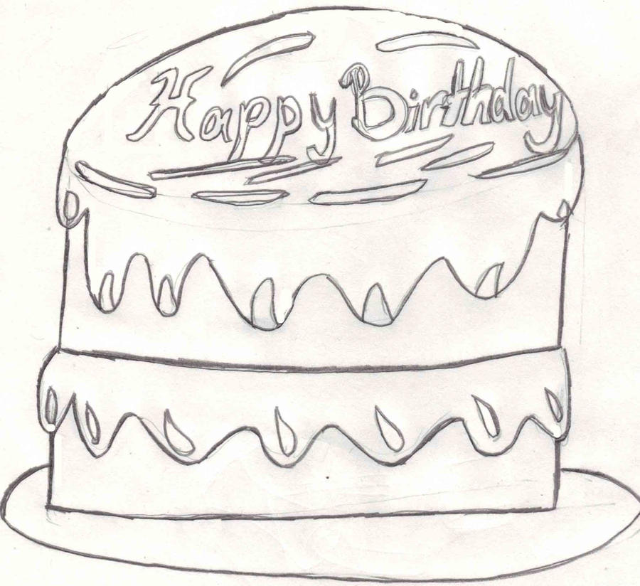 Birthday Cake Sketch Request By Fapingmulan On Deviantart