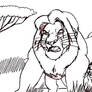 Mufasa protecting Simba and Nala Rp Sketch