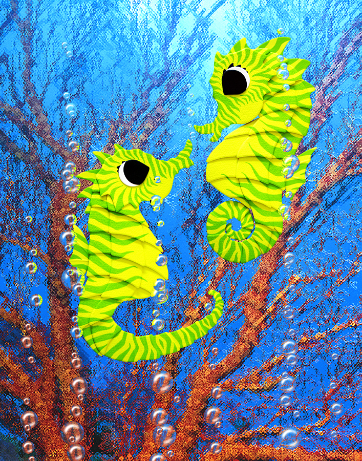 Flirting Seahorses