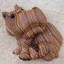 Faux Wood Hippo