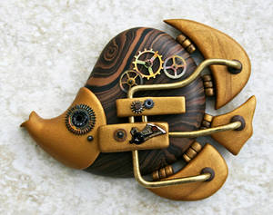 Steampunk Butterflyfish by FauxHead