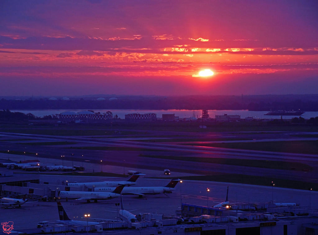 Sunrise at the PHL Airport