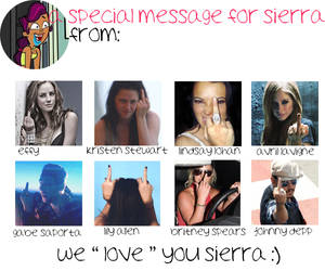 special message for sierra