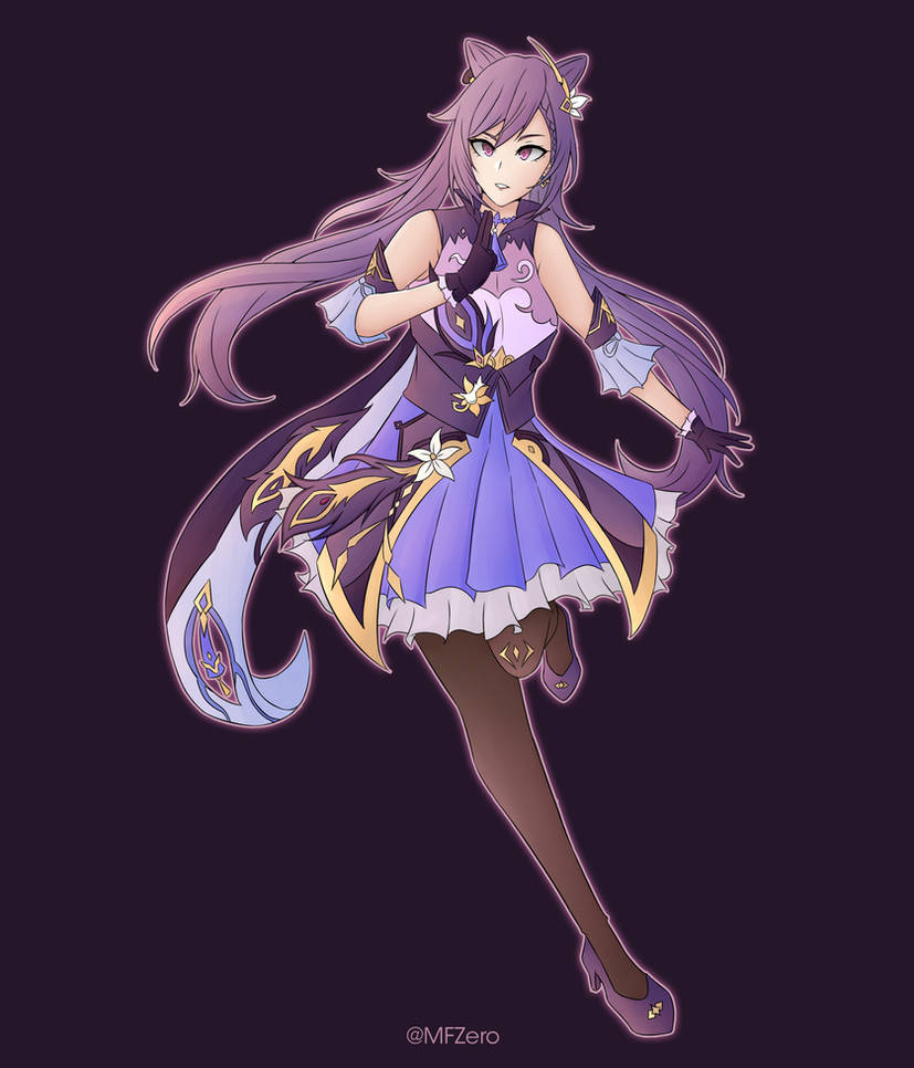 Keqing Genshin Impact fanart by MFZeroo on DeviantArt