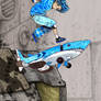 Blue Shark Skate Kid