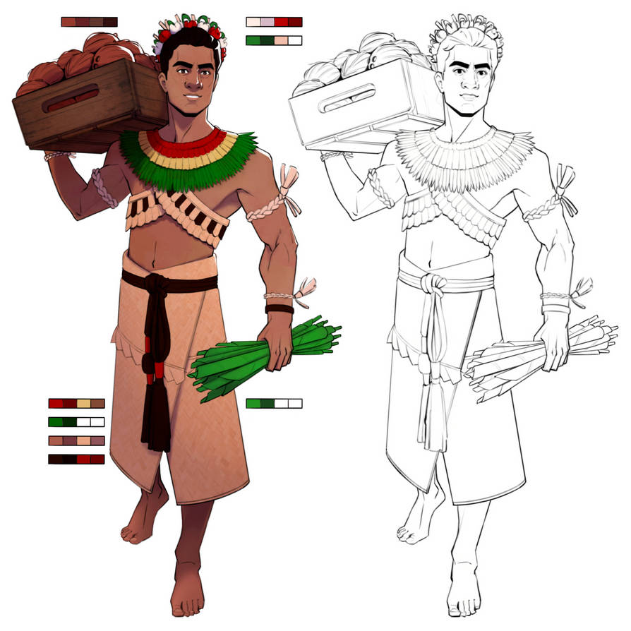 Pacific Islander Ranger Asian Pacific Islander Character Design by kaycemDA on DeviantArt