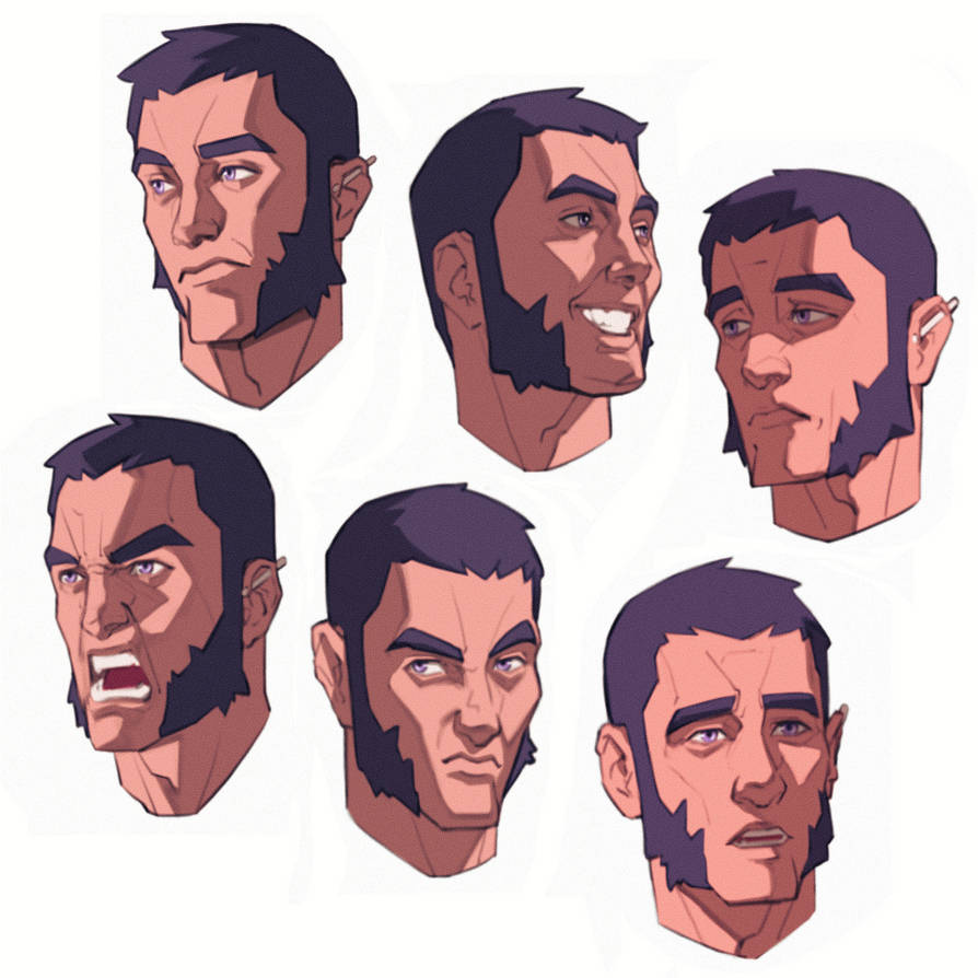 Original Character Face Expression Sheet by kaycemDA on DeviantArt