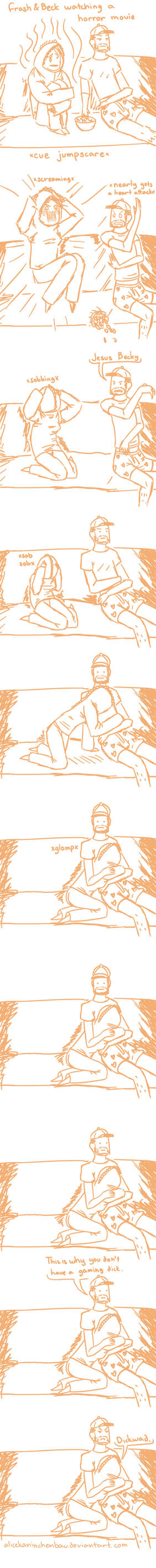 Beck Beck Scawed - A Dumb, Sketchy Comic by AliceKaninchenbau