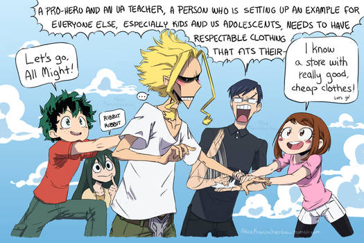 Kids take their dad shopping by AliceKaninchenbau